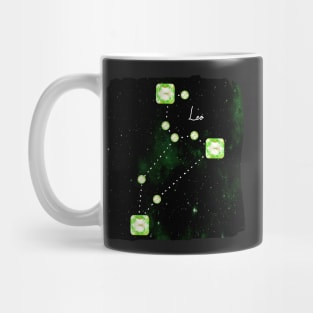 Leo Constellation in Peridot - Star Signs and Birth Stones Mug